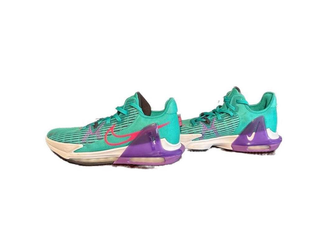 Nike LeBron Witness 7 Basketball Shoes Teal Pink Purple